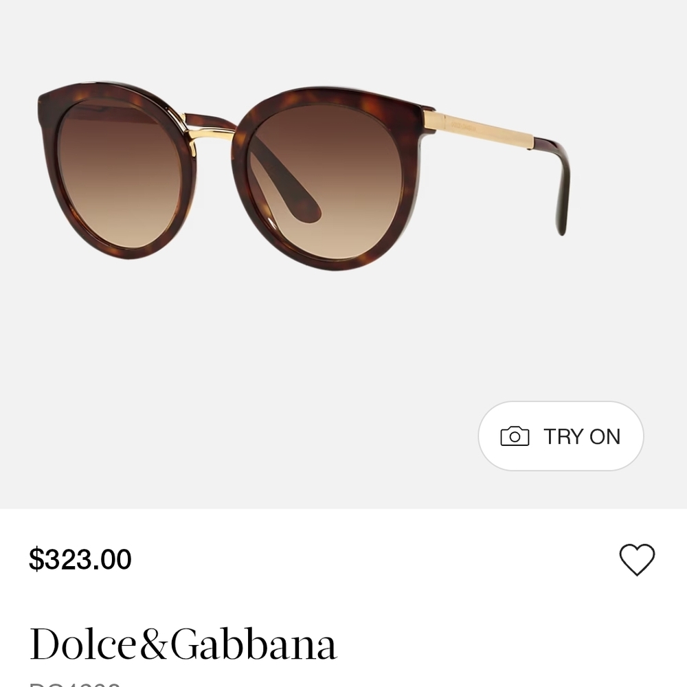 Dolce & Gabbana Brown Gradient Sunglasses